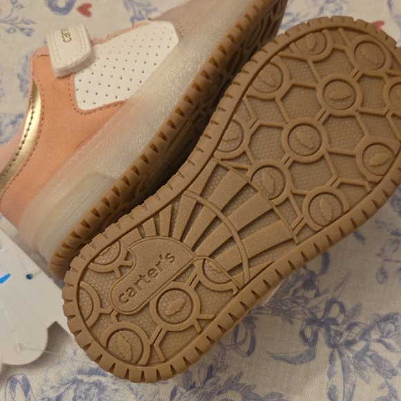 Carter's Pink and White Kids Sneakers - Picture 3 of 3